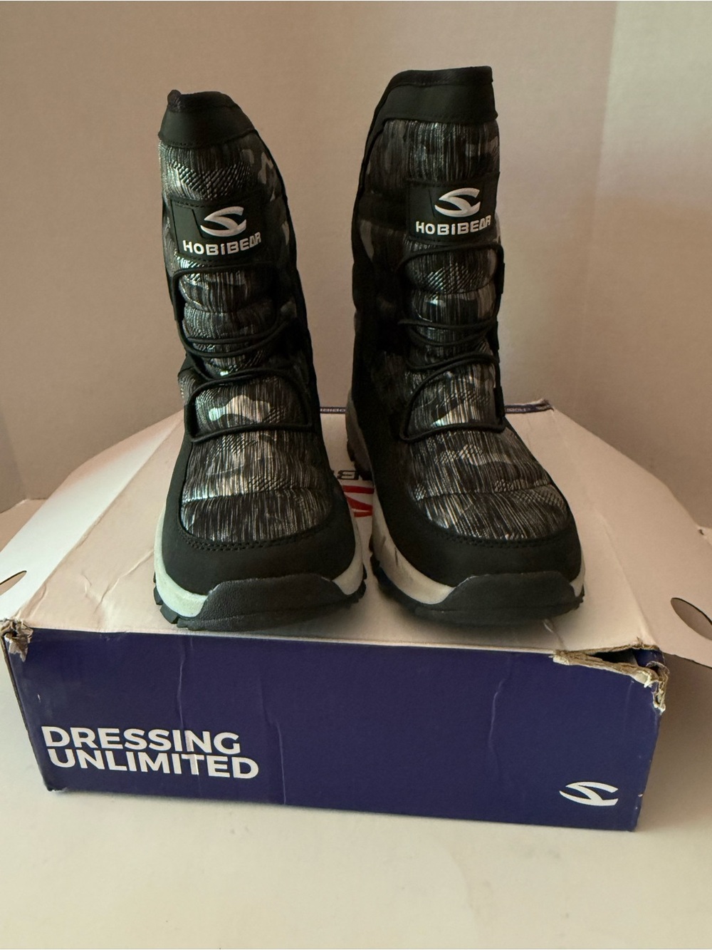 Hobibear Women's Black Winter Insulated Boots Women’s EU 39, US 8.5